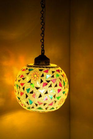 Blooming Spectrum: Circular Hanging Lamp