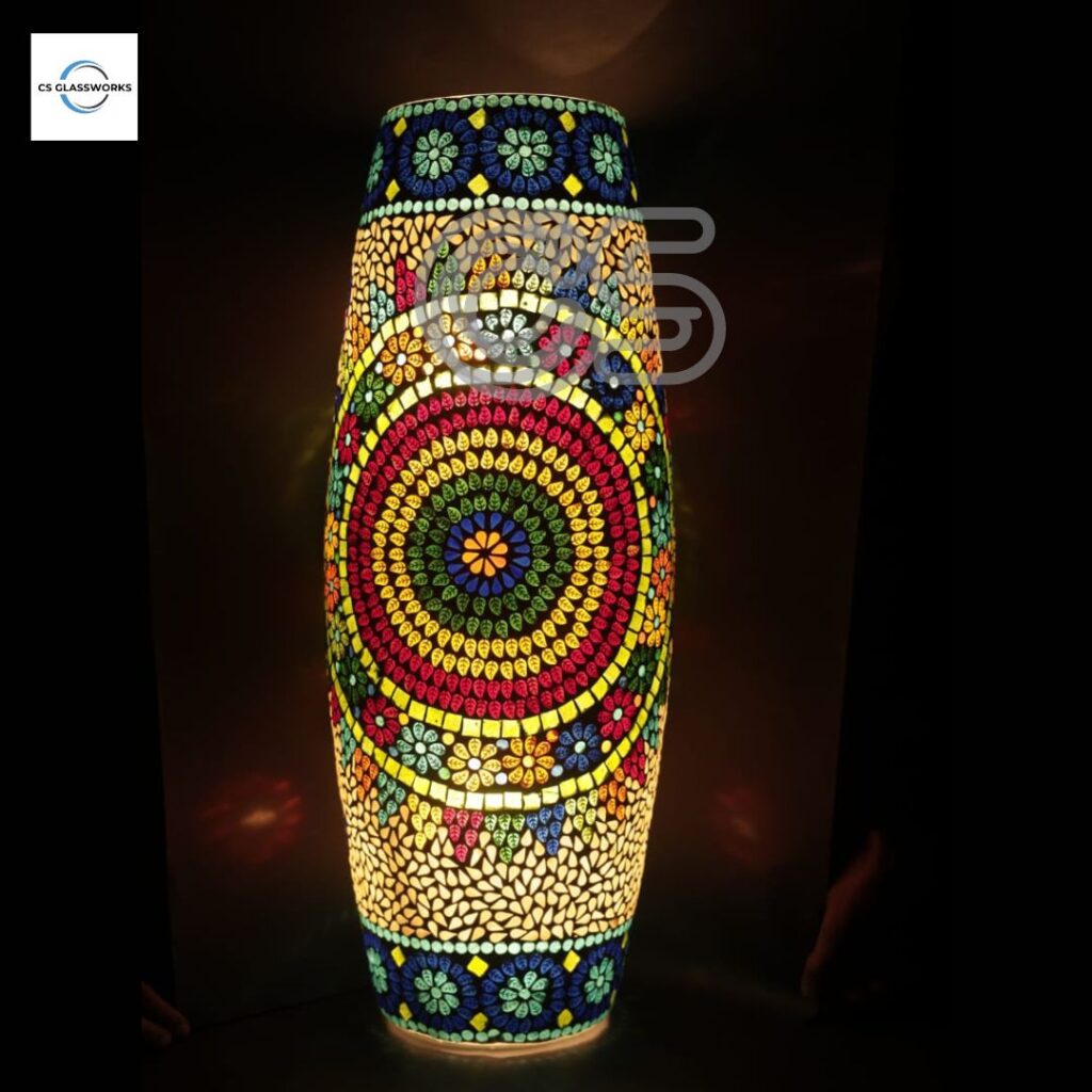 Dholak Shape mosaic lamp