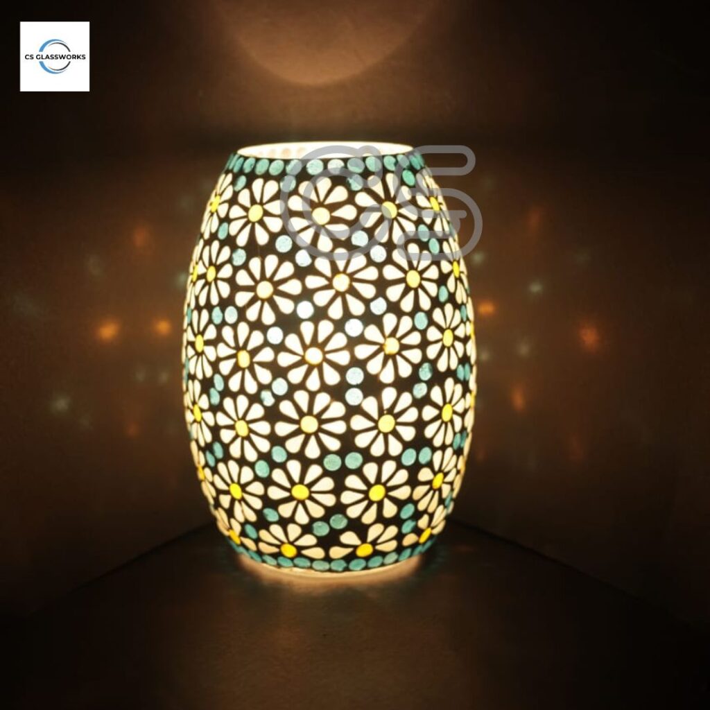 Dholak Shape mosaic lamp