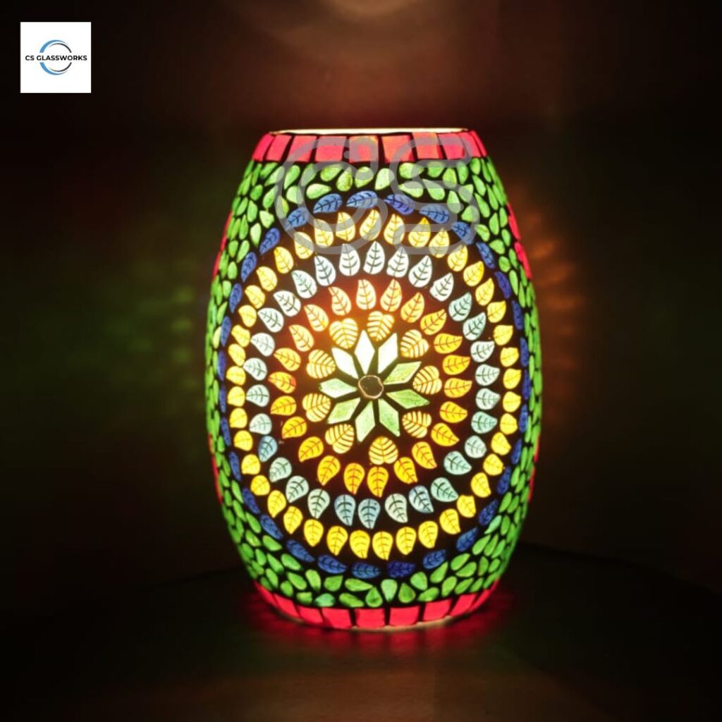 Dholak Shape mosaic lamp