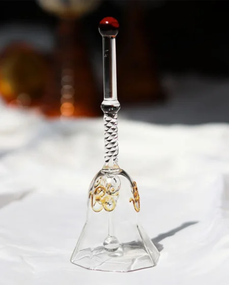 Ringing Borosil Glass Bell | Multiple Colors | 2 x 2 x 6 inches