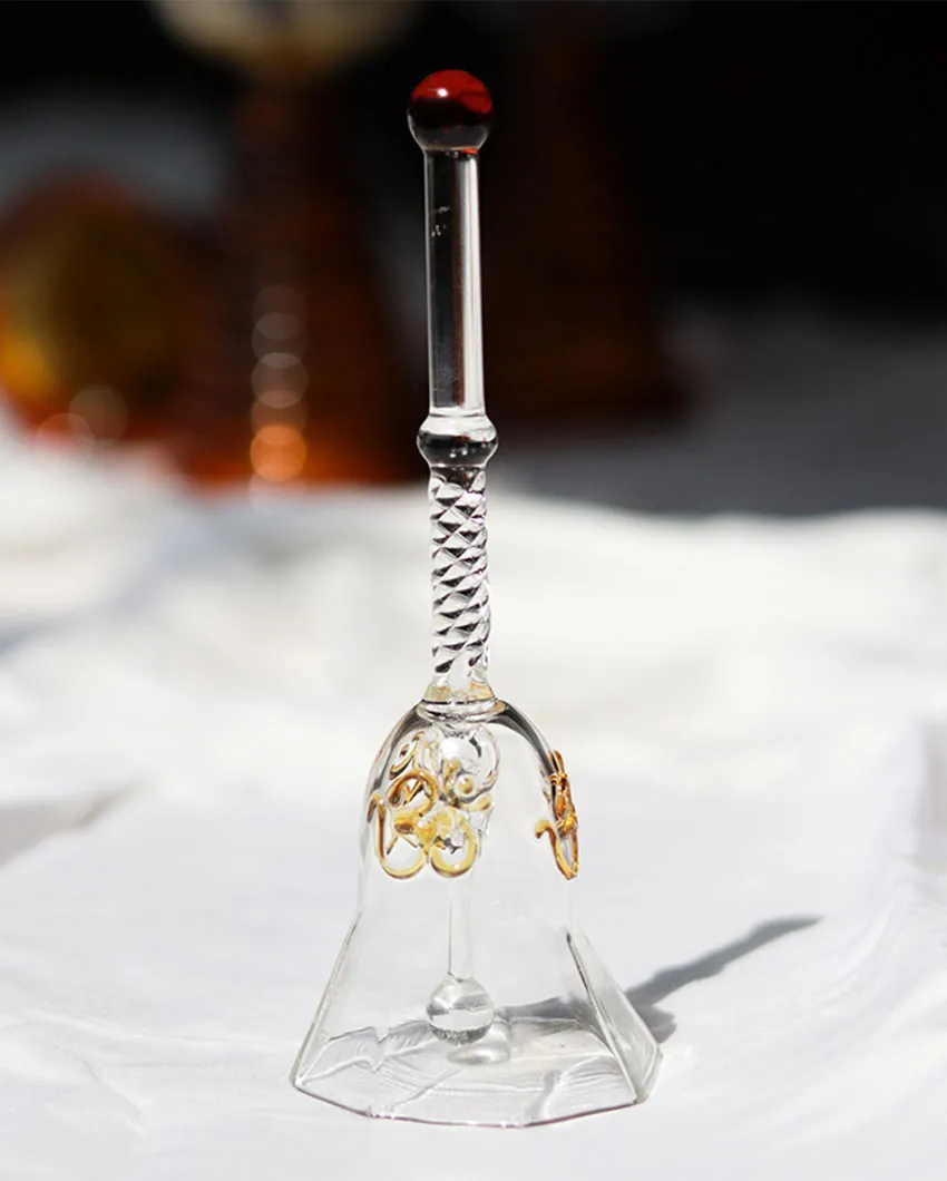 Ringing Borosil Glass Bell | Multiple Colors | 2 x 2 x 6 inches