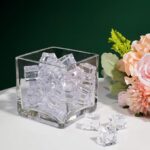 square glass vase 4 inch